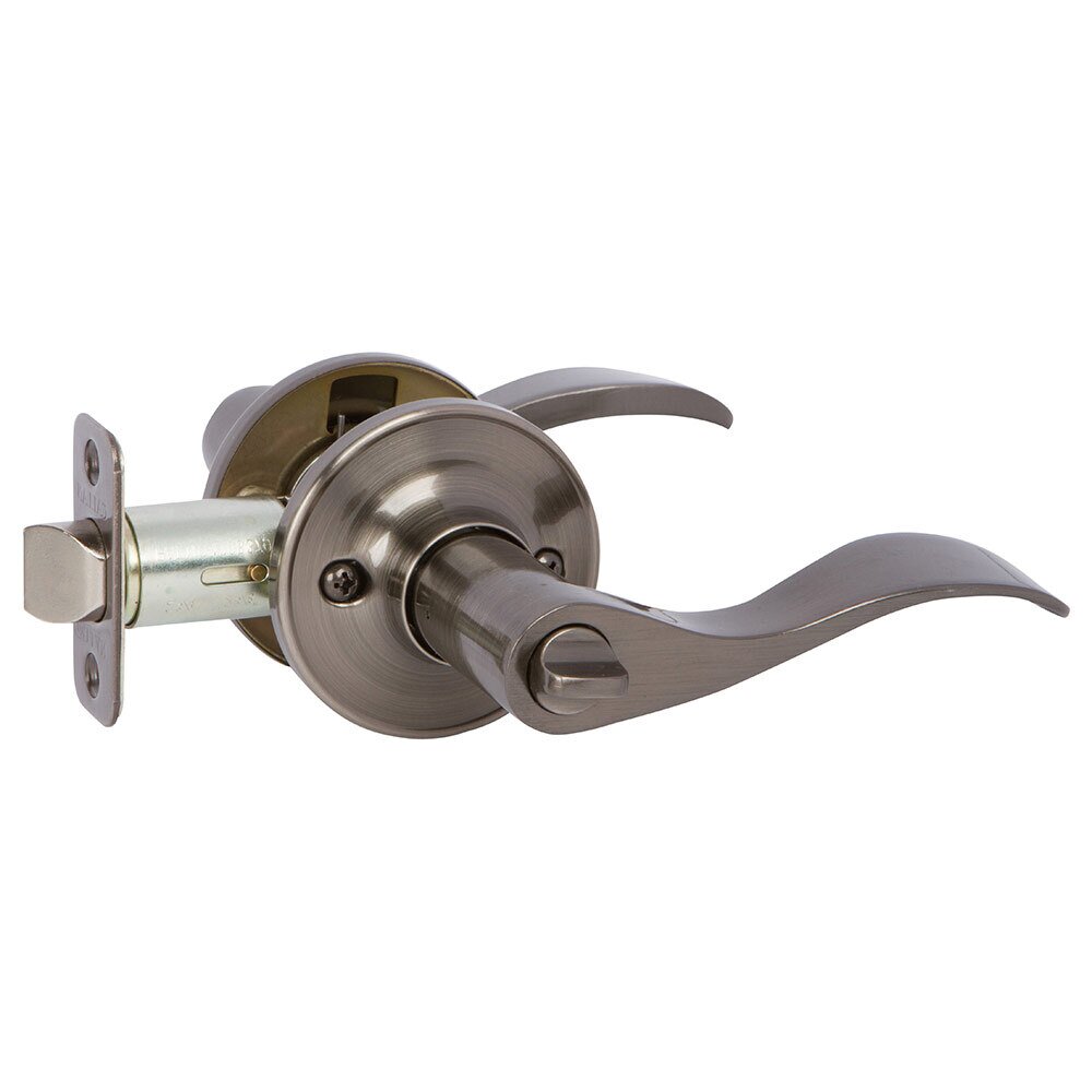 Privacy Bennett Right Handed Lever in Antique Nickel