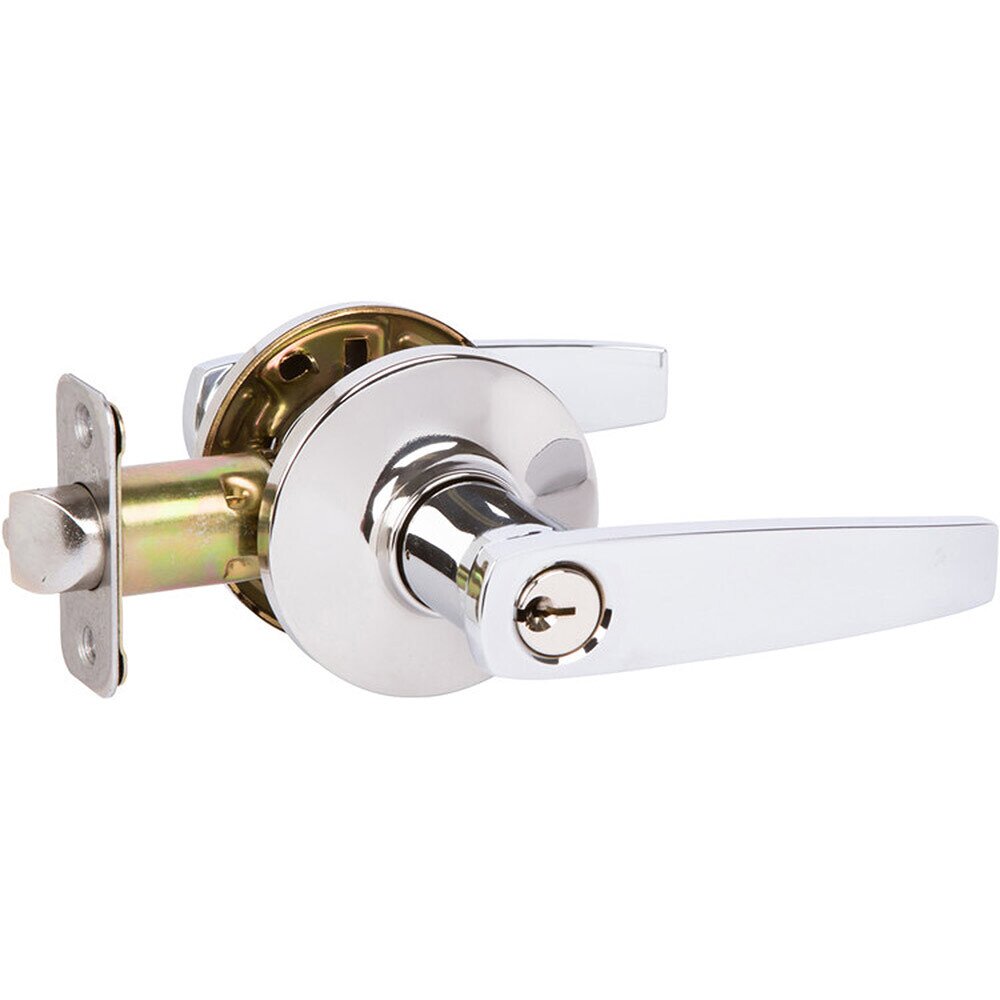 Entry Milton Lever in Polished Chrome