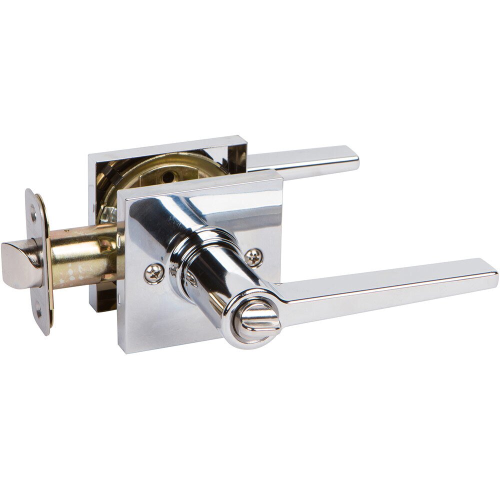 Privacy Tulina (Square) Lever in Polished Chrome