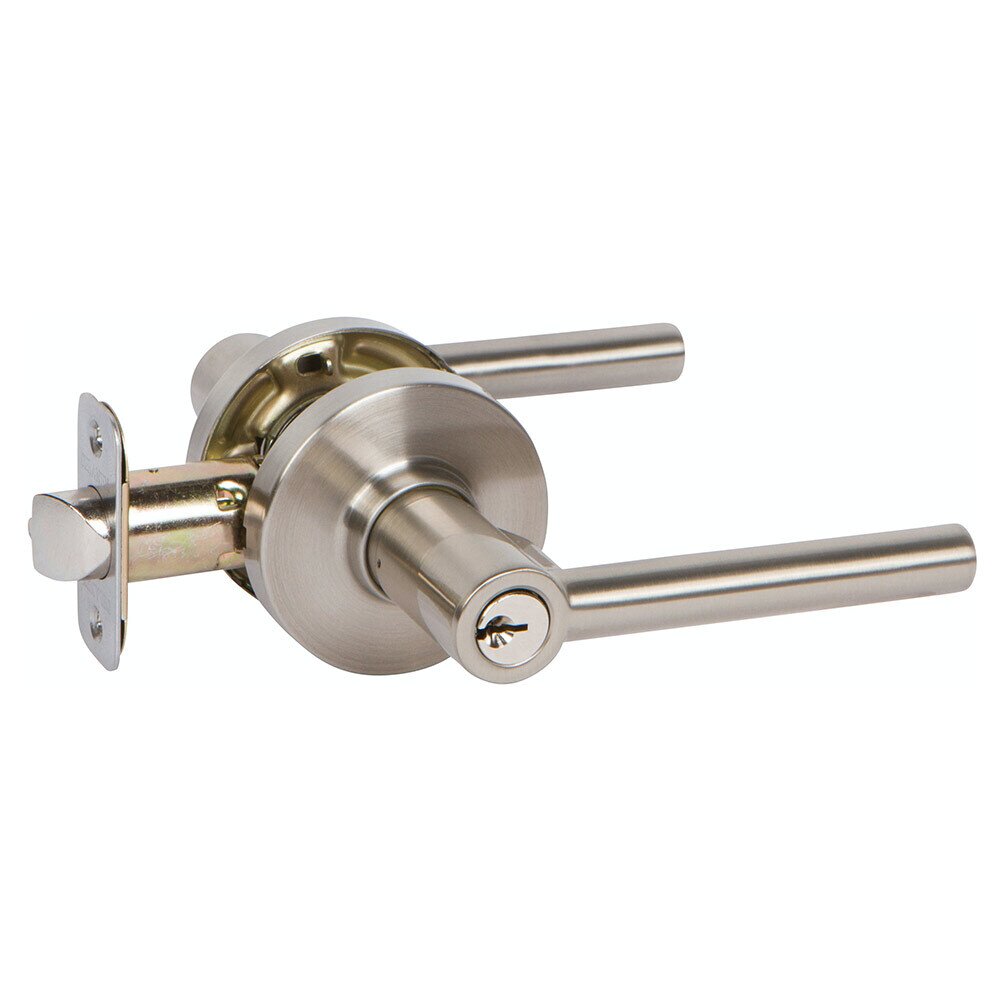 Entry RD Privacy lever in Satin Nickel