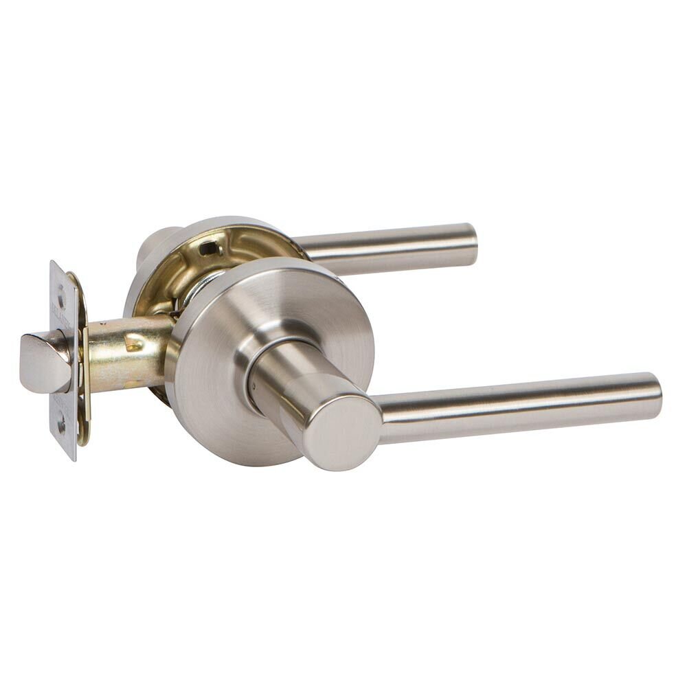 Passage RD Privacy lever in Satin Nickel