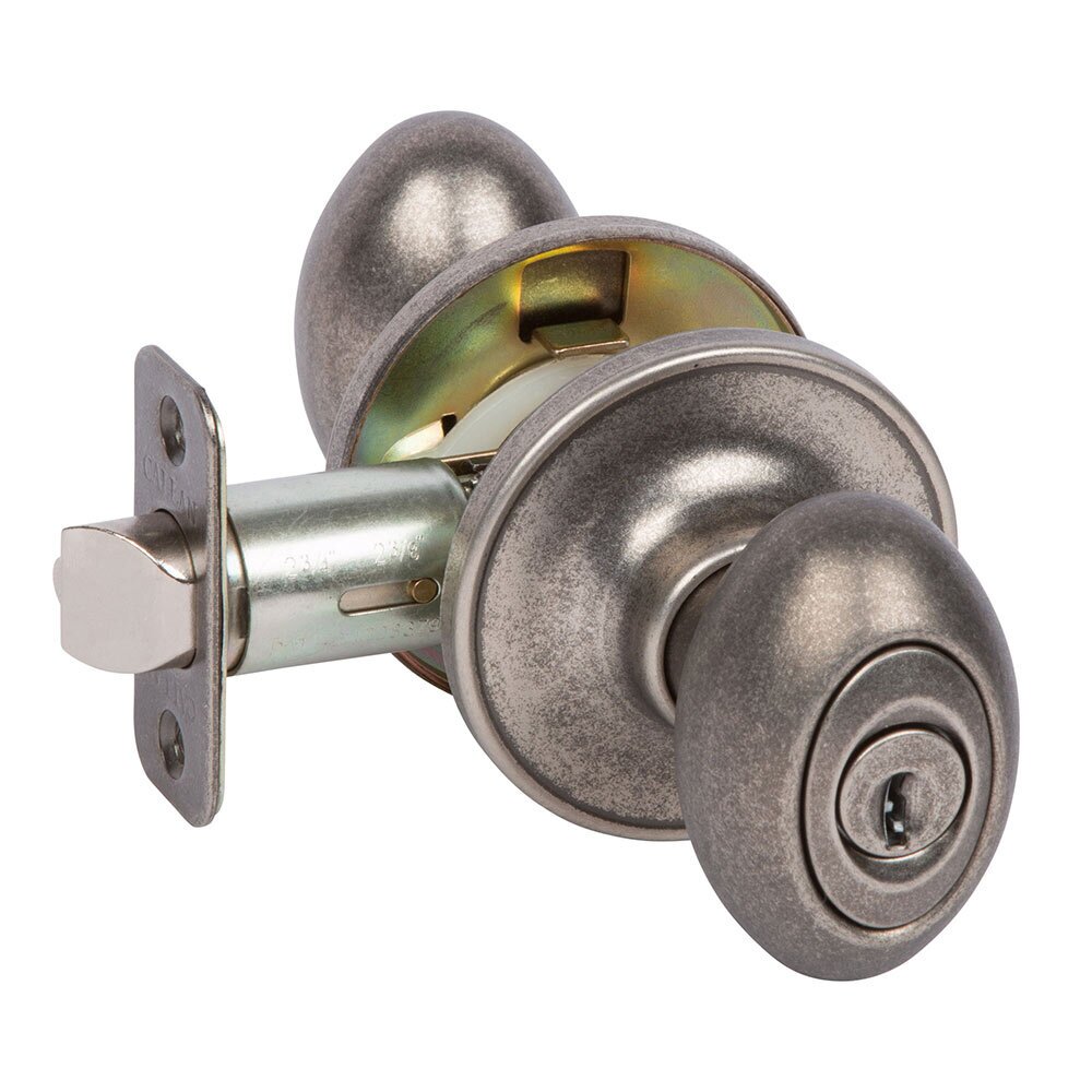Entry Carlyle Knob in Antique Silver