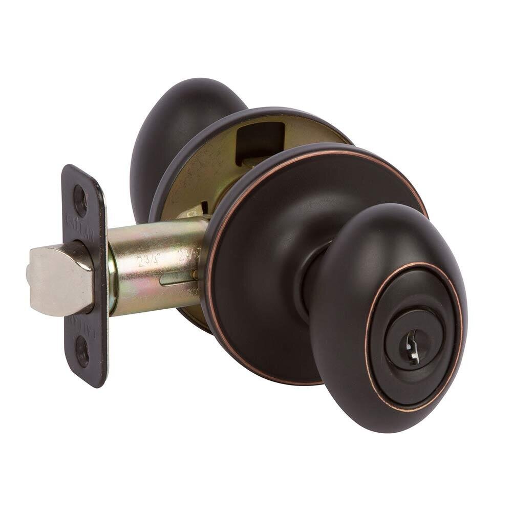 Entry Carlyle Knob in Edged Oil Rubbed Bronze