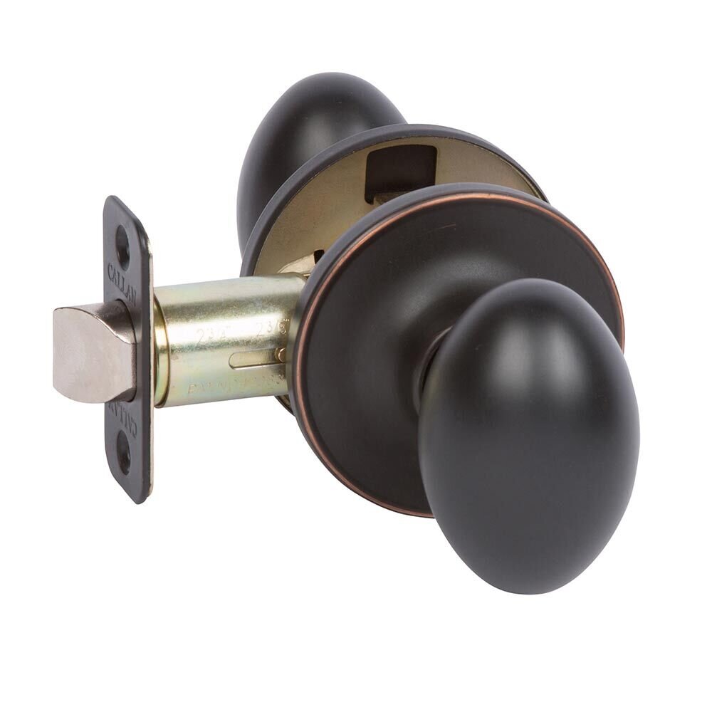 Passage Carlyle Knob in Edged Oil Rubbed Bronze