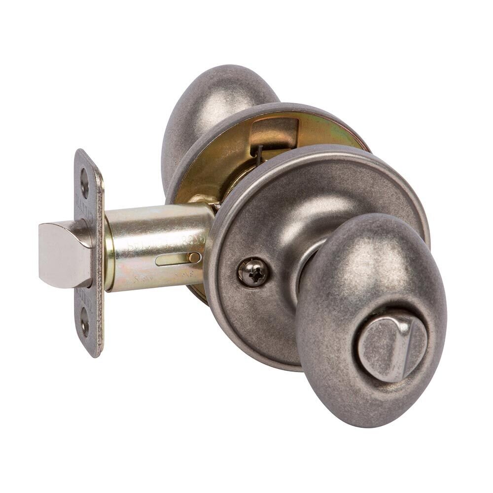 Privacy Carlyle Knob in Antique Silver