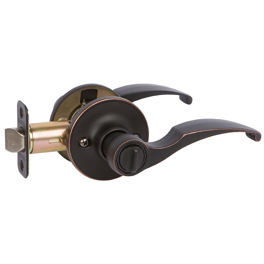 Privacy Kendall Lever in Edged Oil Rubbed Bronze