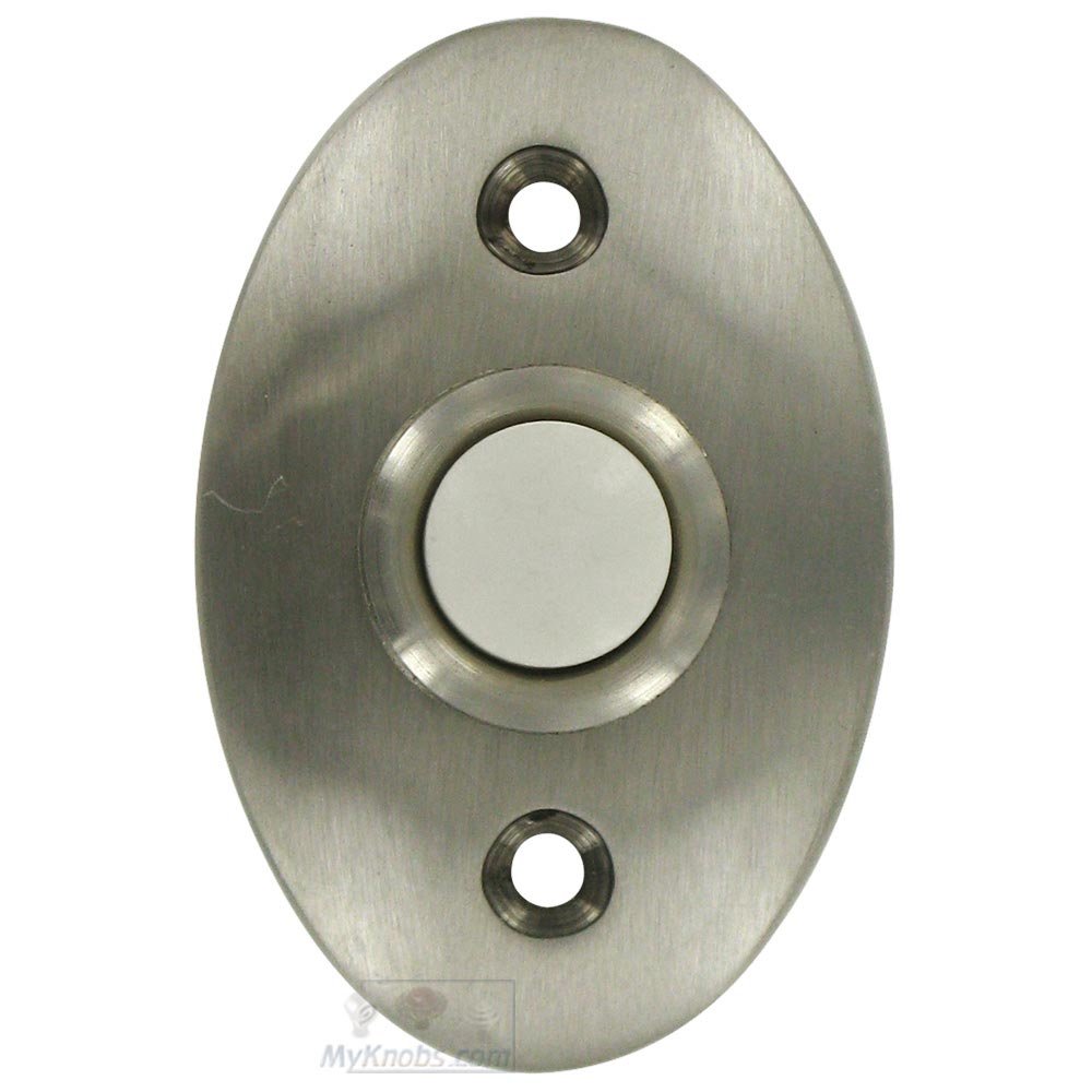 Solid Brass Standard Bell Button in Brushed Nickel