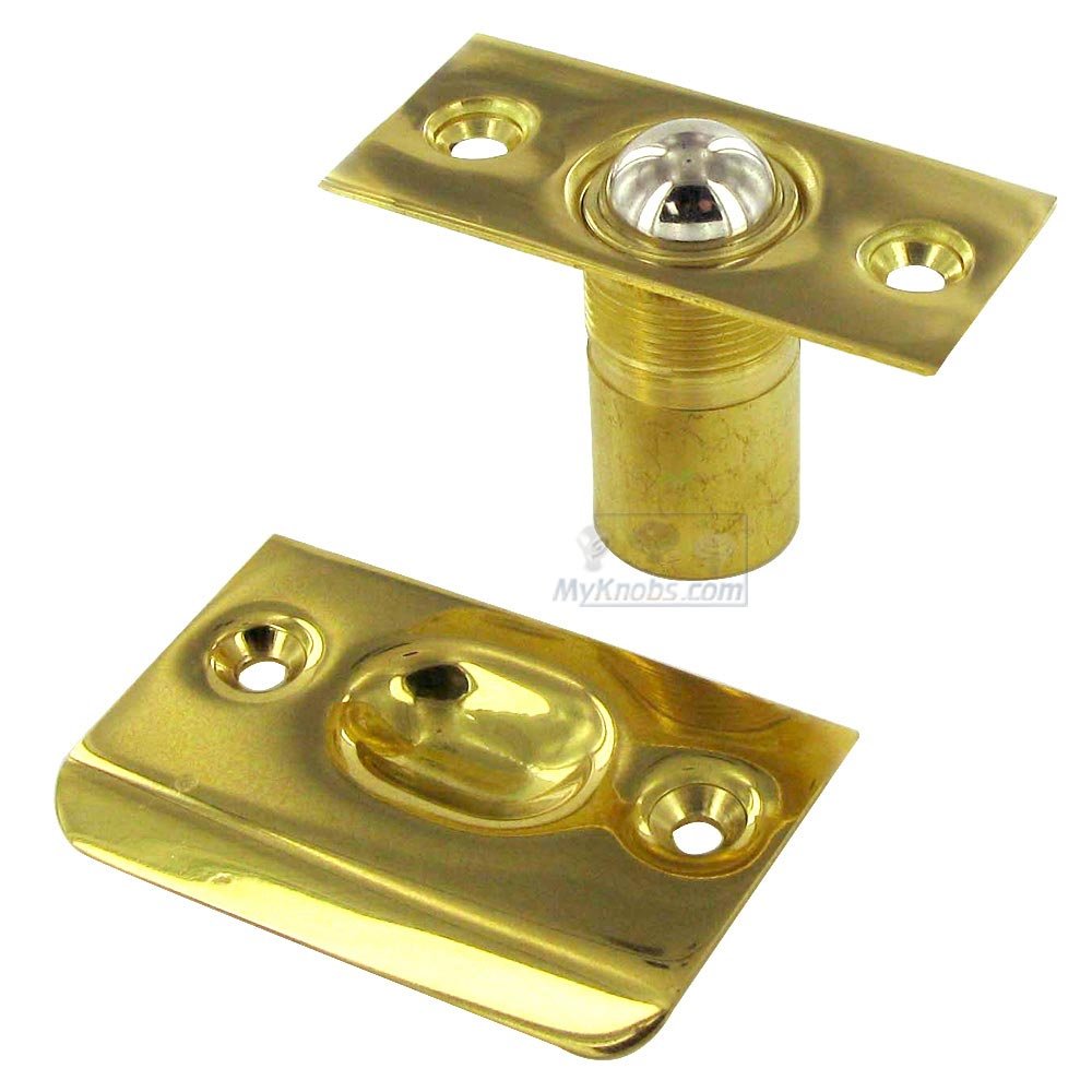 Solid Brass Ball Catch in Polished Brass