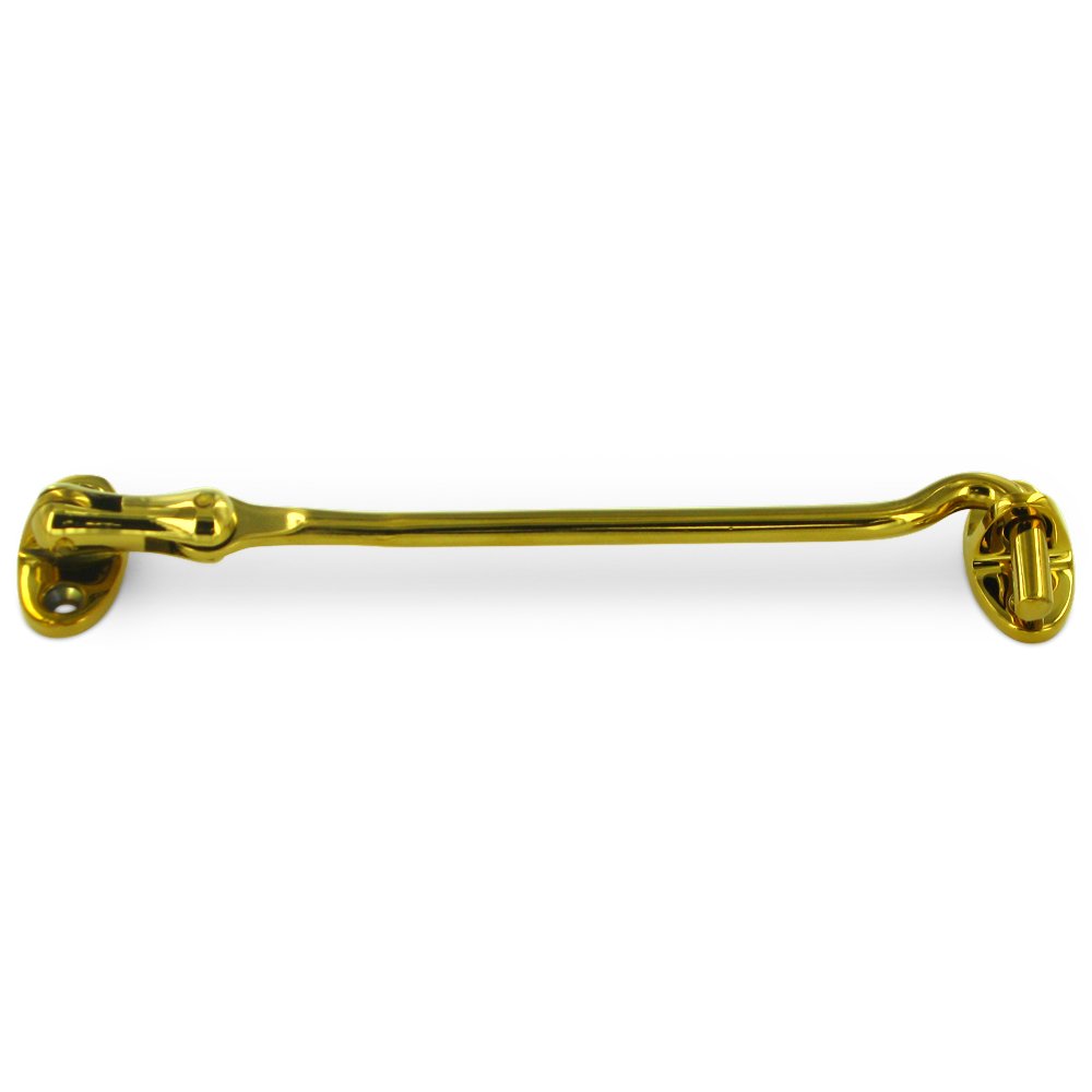 Solid Brass 6" Cabin Swivel Hook in PVD Brass