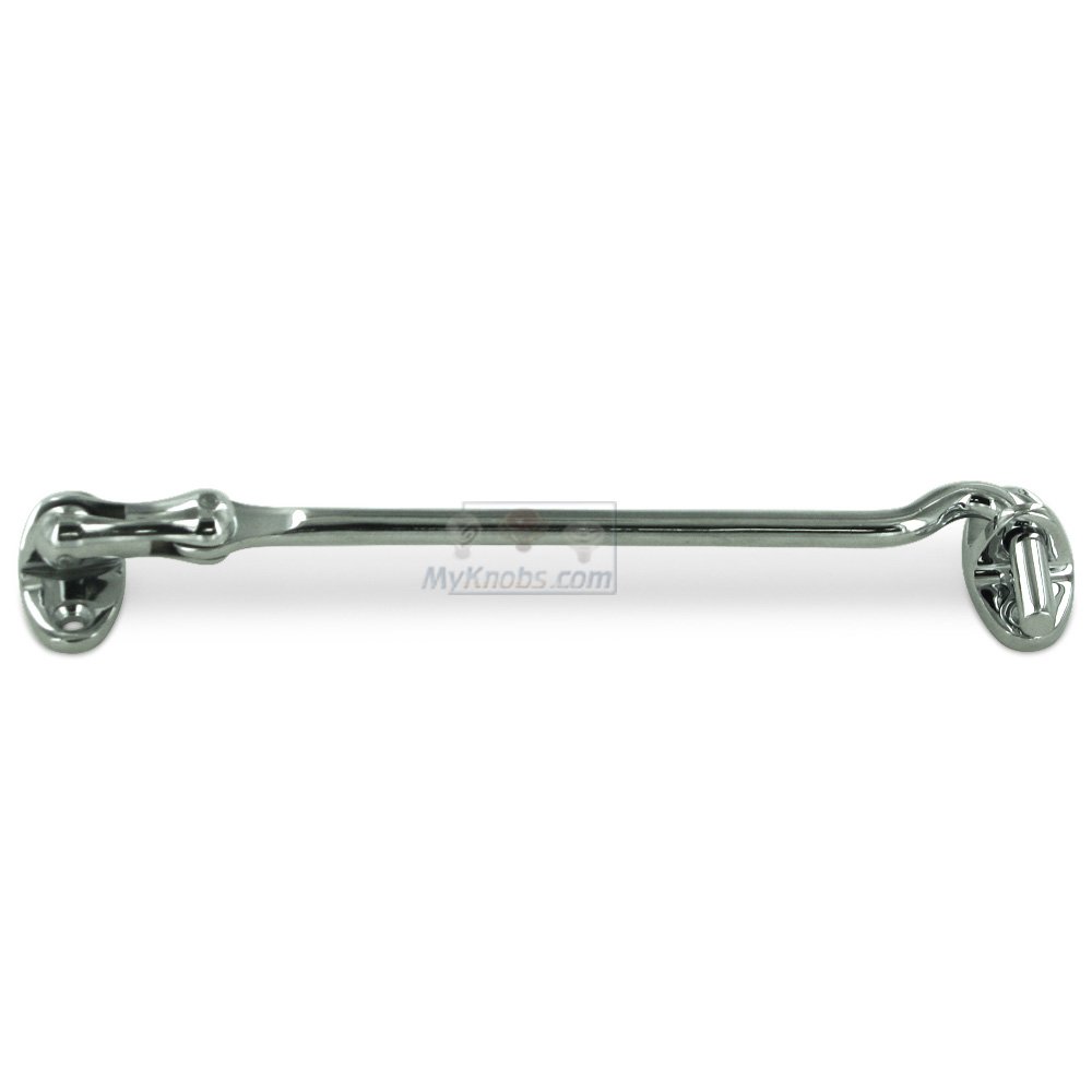 Solid Brass 6" Cabin Swivel Hook in Polished Chrome