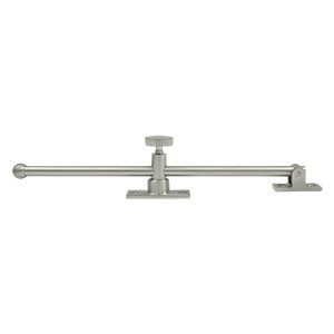 Solid Brass 10" Casement Stay Adjuster in Brushed Nickel
