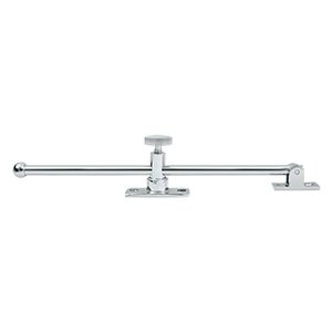 Solid Brass 10" Casement Stay Adjuster in Polished Chrome
