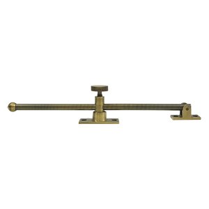 Solid Brass 10" Casement Stay Adjuster in Antique Brass