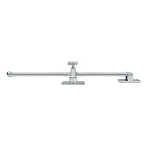 Solid Brass 12" Heavy Duty Casement Stay Adjuster in Polished Chrome