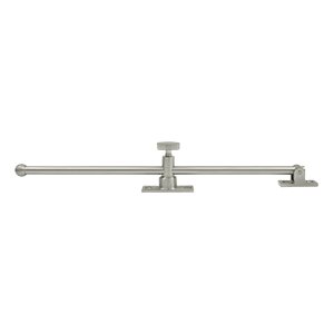 Solid Brass 12" Casement Stay Adjuster in Brushed Nickel