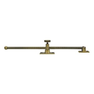 Solid Brass 12" Casement Stay Adjuster in Antique Brass
