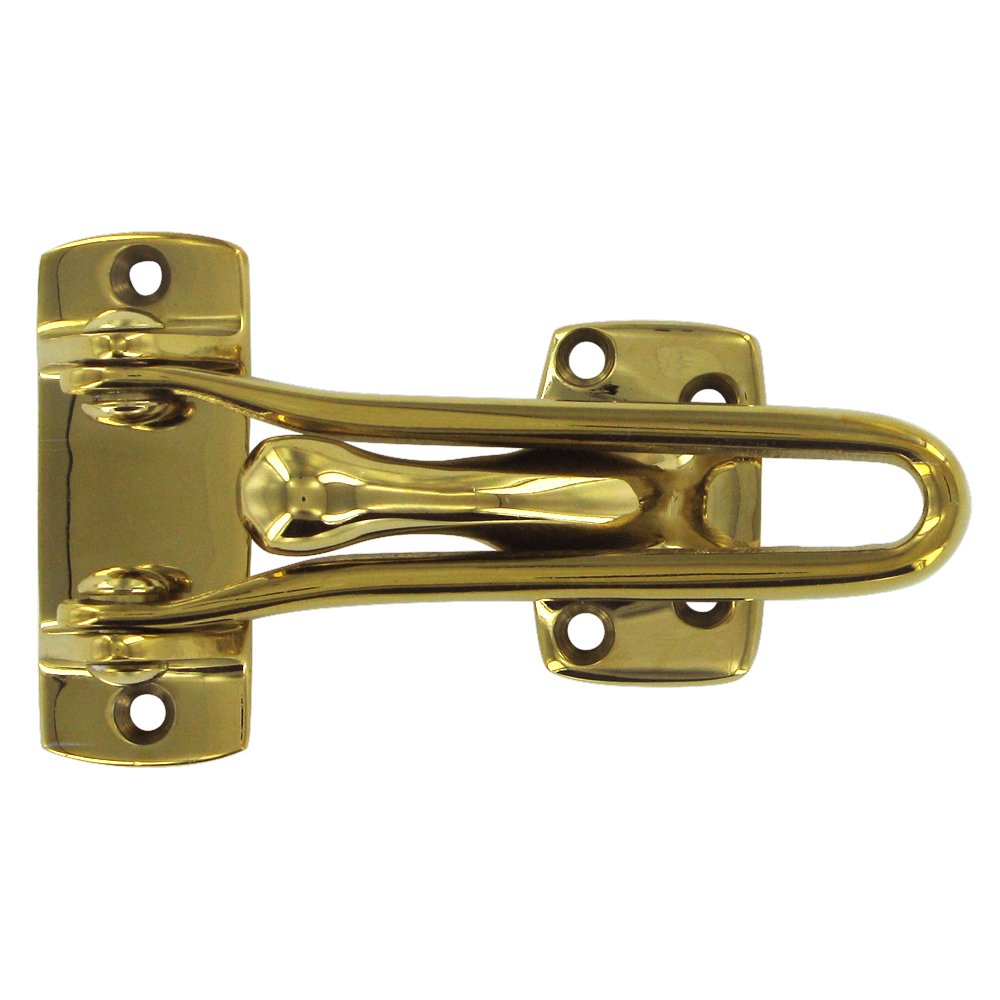 Solid Brass 4" Door Guard in PVD Brass