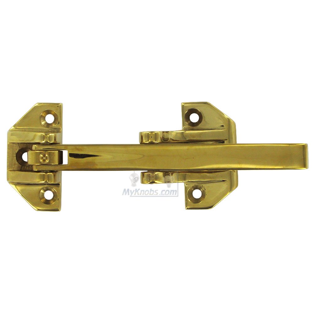 Solid Brass 6 3/4" Door Guard in PVD Brass