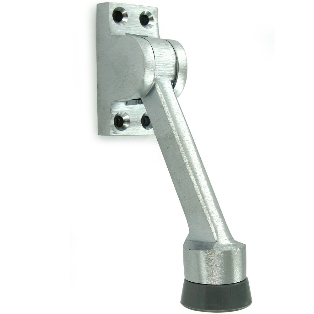Solid Brass 4" Kickdown Holder in Brushed Chrome