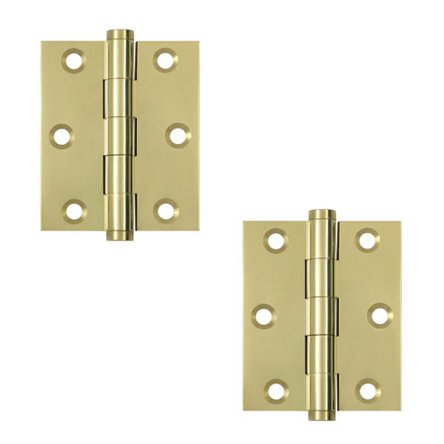 3"x 2 1/2" Screen Door Hinge (SOLD AS A PAIR) in Polished Brass Unlacquered