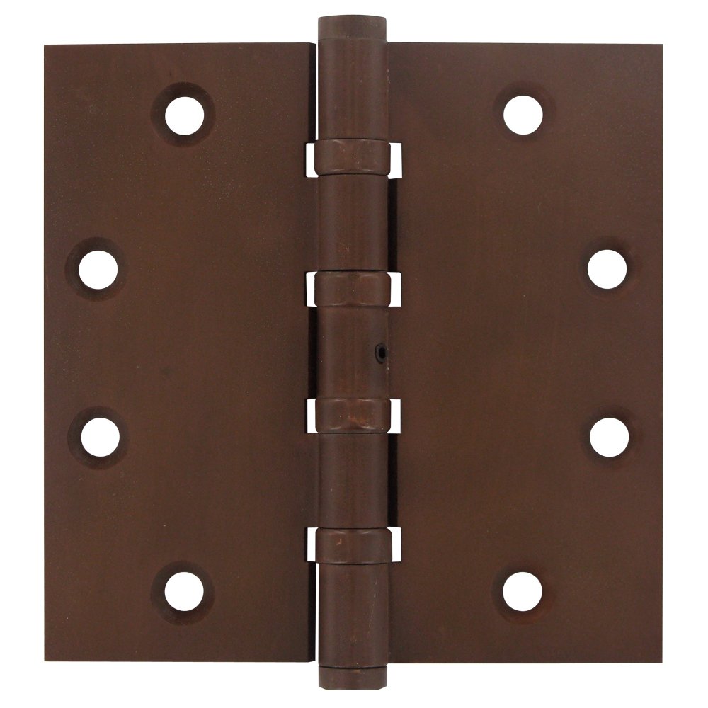 Removable Pin Square Door Hinge (Sold as a Pair) in Bronze Rust