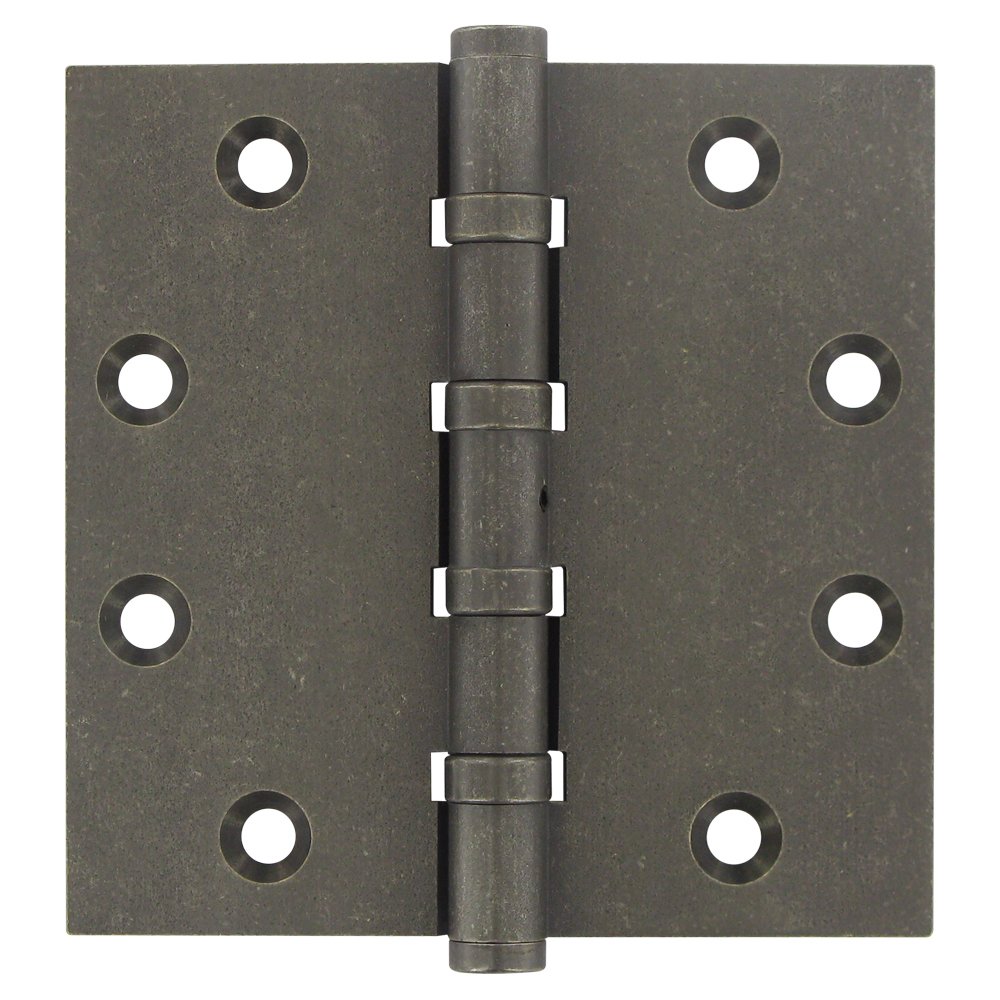 Removable Pin Square Door Hinge (Sold as a Pair) in White Medium