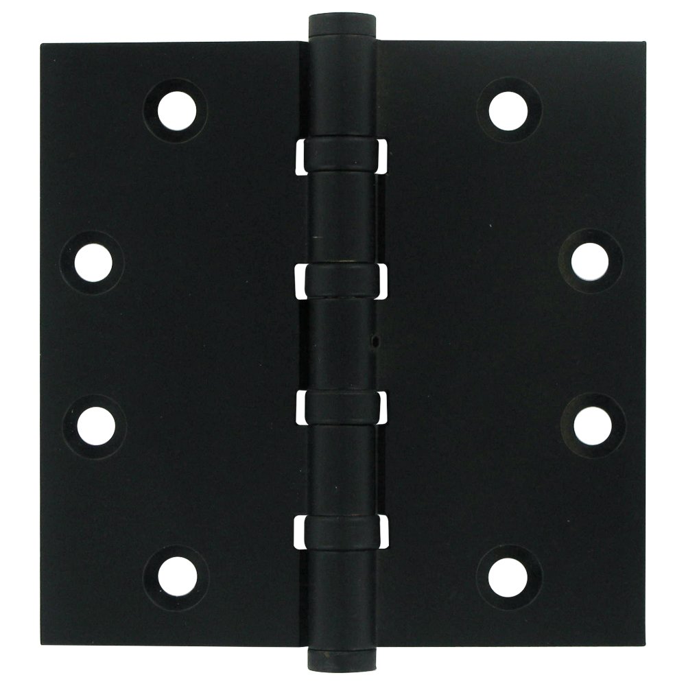 Removable Pin Square Door Hinge (Sold as a Pair) in Paint Black