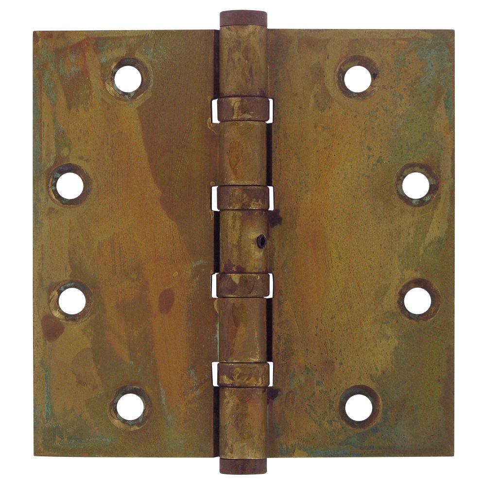Removable Pin Square Door Hinge (Sold as a Pair) in Rust