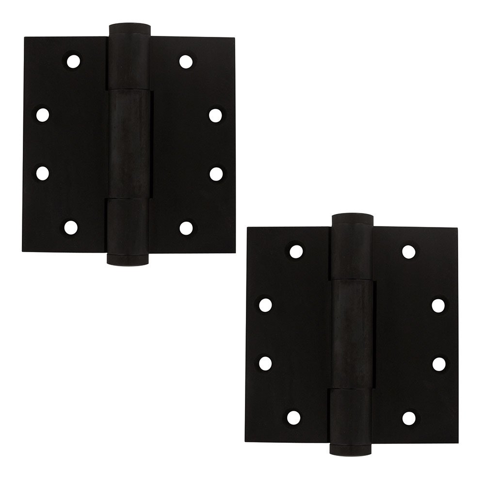 Solid Brass 4 1/2" x 4 1/2" Heavy Duty Door Hinge (Sold as a Pair) in Oil Rubbed Bronze