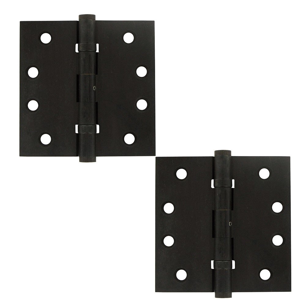 Removable Pin Square Door Hinge (Sold as a Pair) in Oil Rubbed Bronze