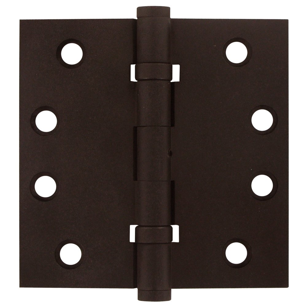 Removable Pin Square Door Hinge (Sold as a Pair) in Bronze Dark