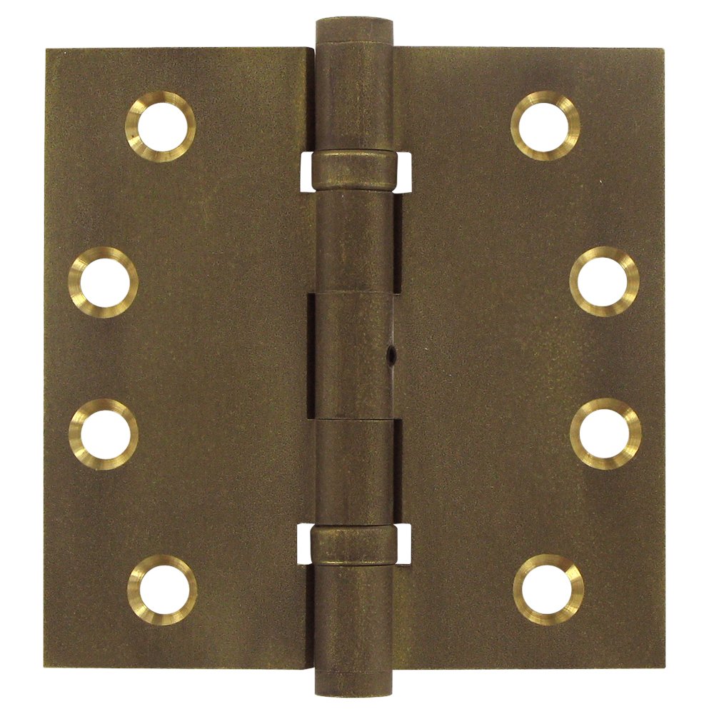 Removable Pin Square Door Hinge (Sold as a Pair) in Bronze Medium