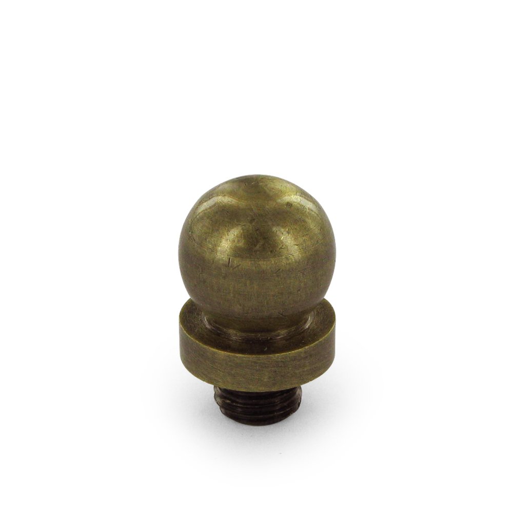 Solid Brass Ball Tip Door Hinge Finial for 6" x 6" Special Feature Door Hinges (Sold Individually) in Antique Brass