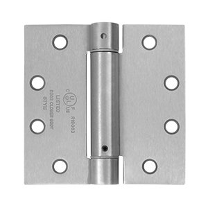 4 1/2"x 4 1/2" Spring Hinge in Brushed Stainless Steel