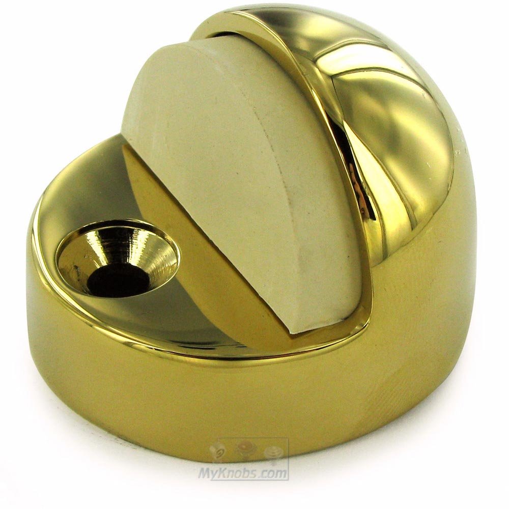 Solid Brass High Profile Dome Stop in PVD Brass