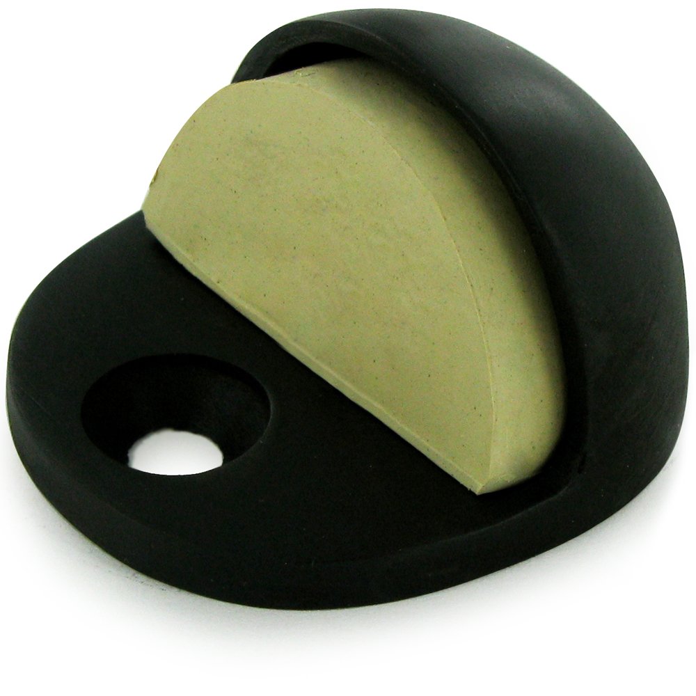 Solid Brass Low Profile Dome Stop in Oil Rubbed Bronze