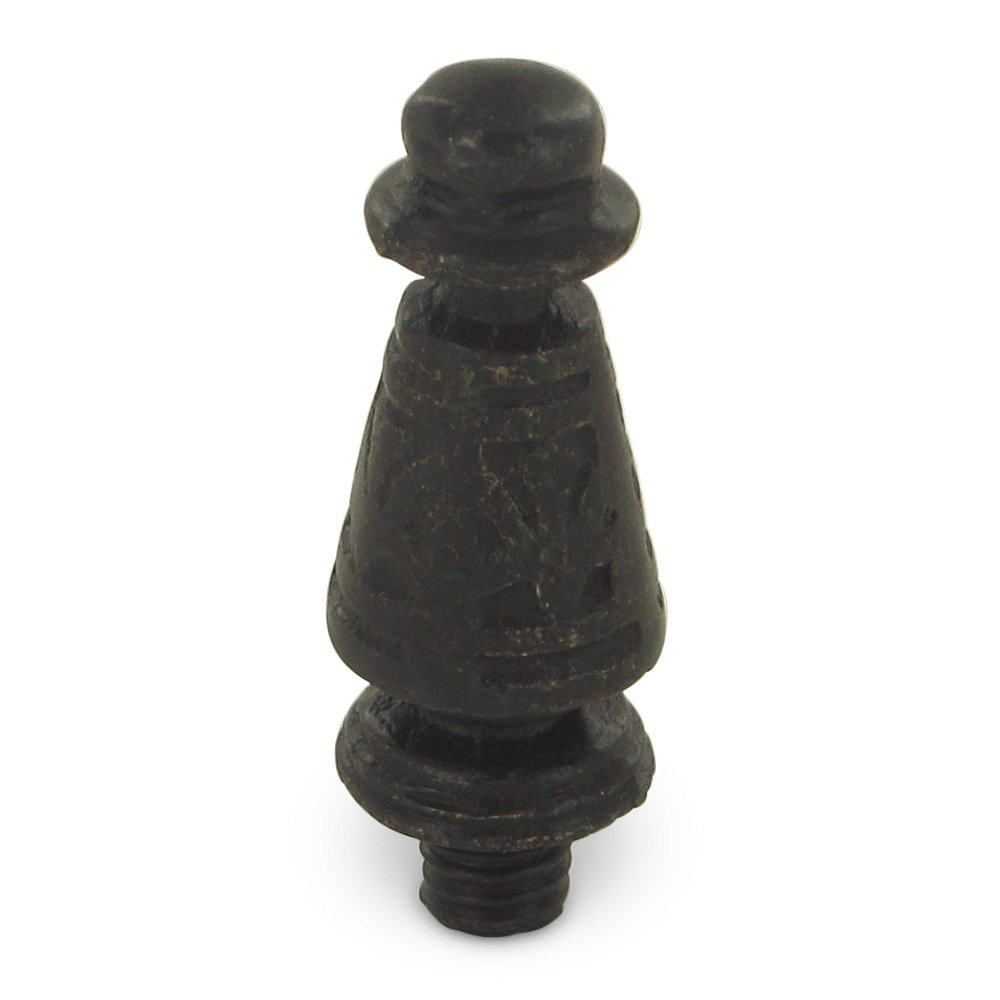 Solid Brass Ornate Tip Door Hinge Finial (Sold Individually) in Oil Rubbed Bronze