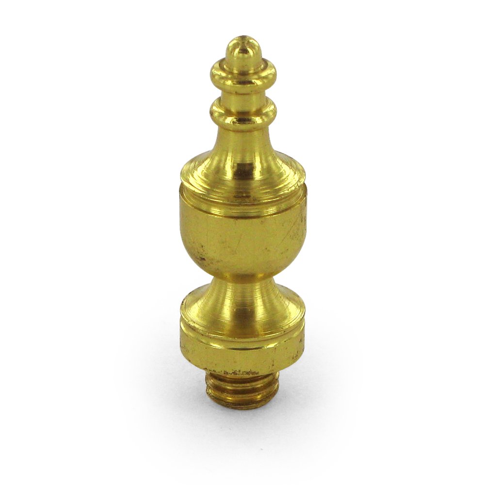 Solid Brass Urn Tip Door Hinge Finial (Sold Individually) in Polished Brass