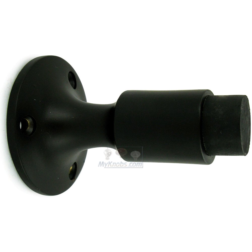 Solid Brass Wall Mounted Bumper in Paint Black