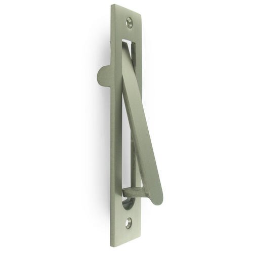 Solid Brass Heavy Duty Edge Pull in Brushed Nickel