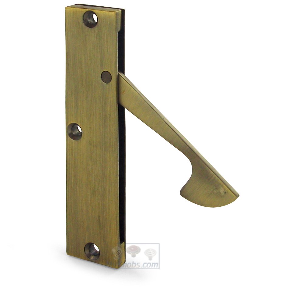 Solid Brass Thin Edge Pull in Antique Brass