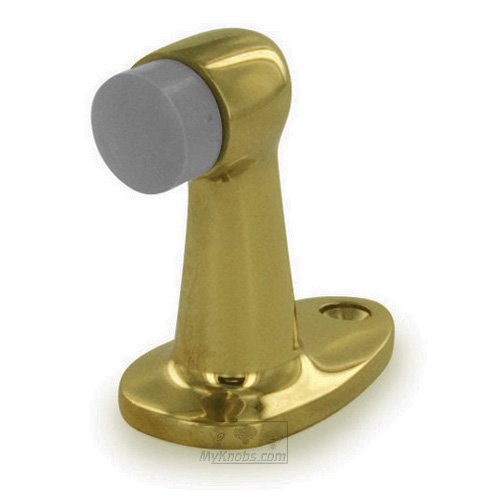 Solid Brass 2 7/8" Floor Door Bumper in Polished Brass
