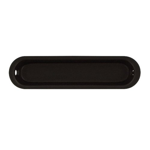 Solid Brass 4" x 1" Flush Pull in Oil Rubbed Bronze
