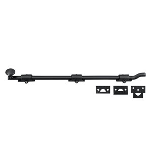 Heavy Duty 18" Surface Bolt with Off-set in Paint Black