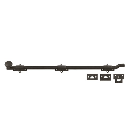 Heavy Duty 24" Surface Bolt with Off-set in Oil Rubbed Bronze