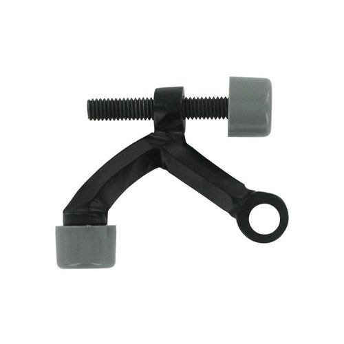 Solid Brass Hinge Mounted Hinge Pin Stop in Paint Black