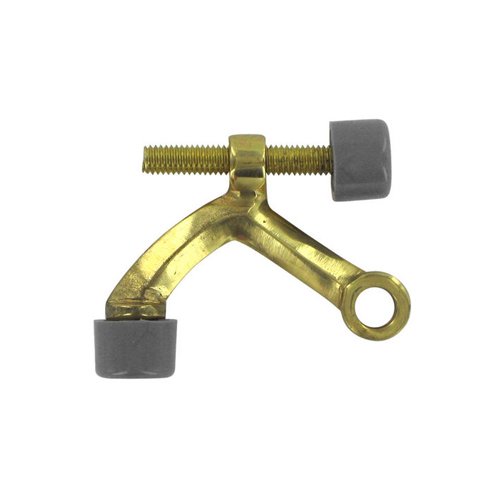 Solid Brass Hinge Mounted Hinge Pin Stop in Polished Brass