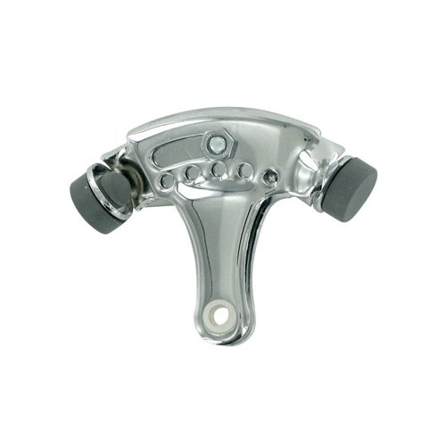 Solid Brass Hinge Mounted Adjustable Hinge Pin Stop in Polished Chrome