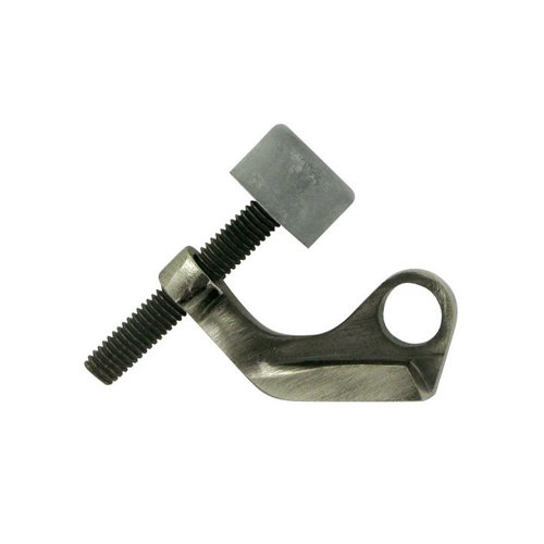 Solid Brass Hinge Mounted Hinge Pin Stop for Brass Hinges in Antique Nickel