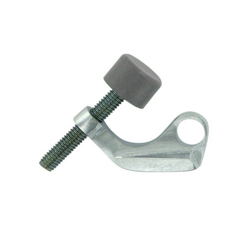 Solid Brass Hinge Mounted Hinge Pin Stop for Brass Hinges in Brushed Chrome